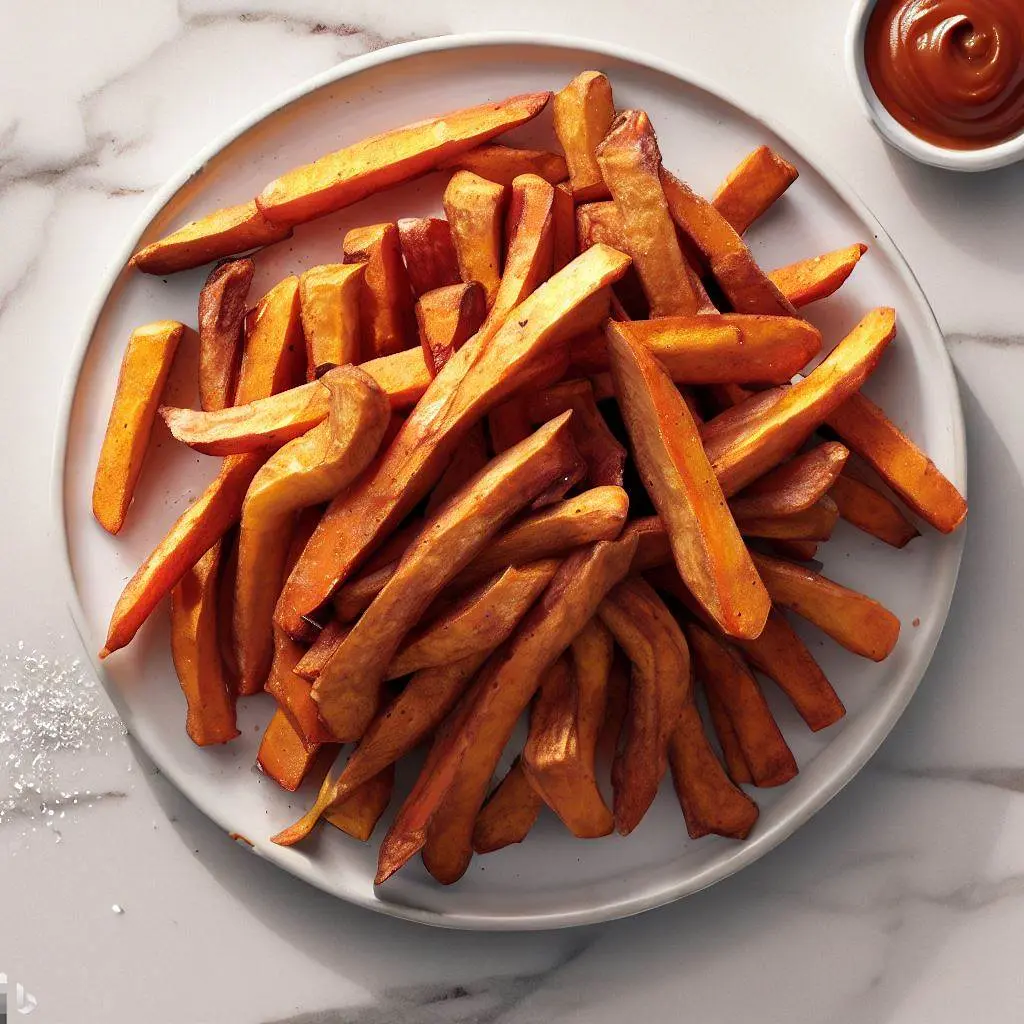 How to slice Air Fryer Sweet Potato Fries