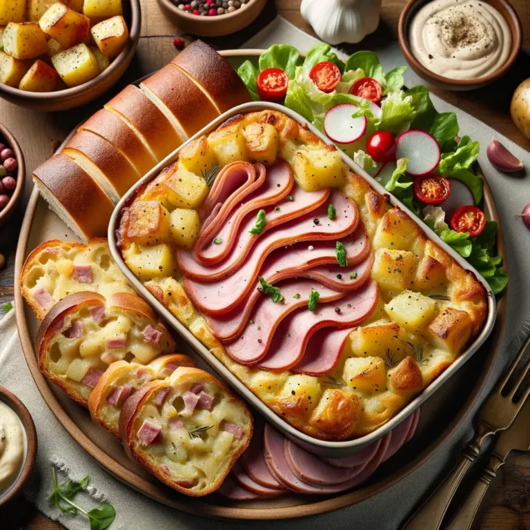 Air Fryer Ham and Potato Casserole