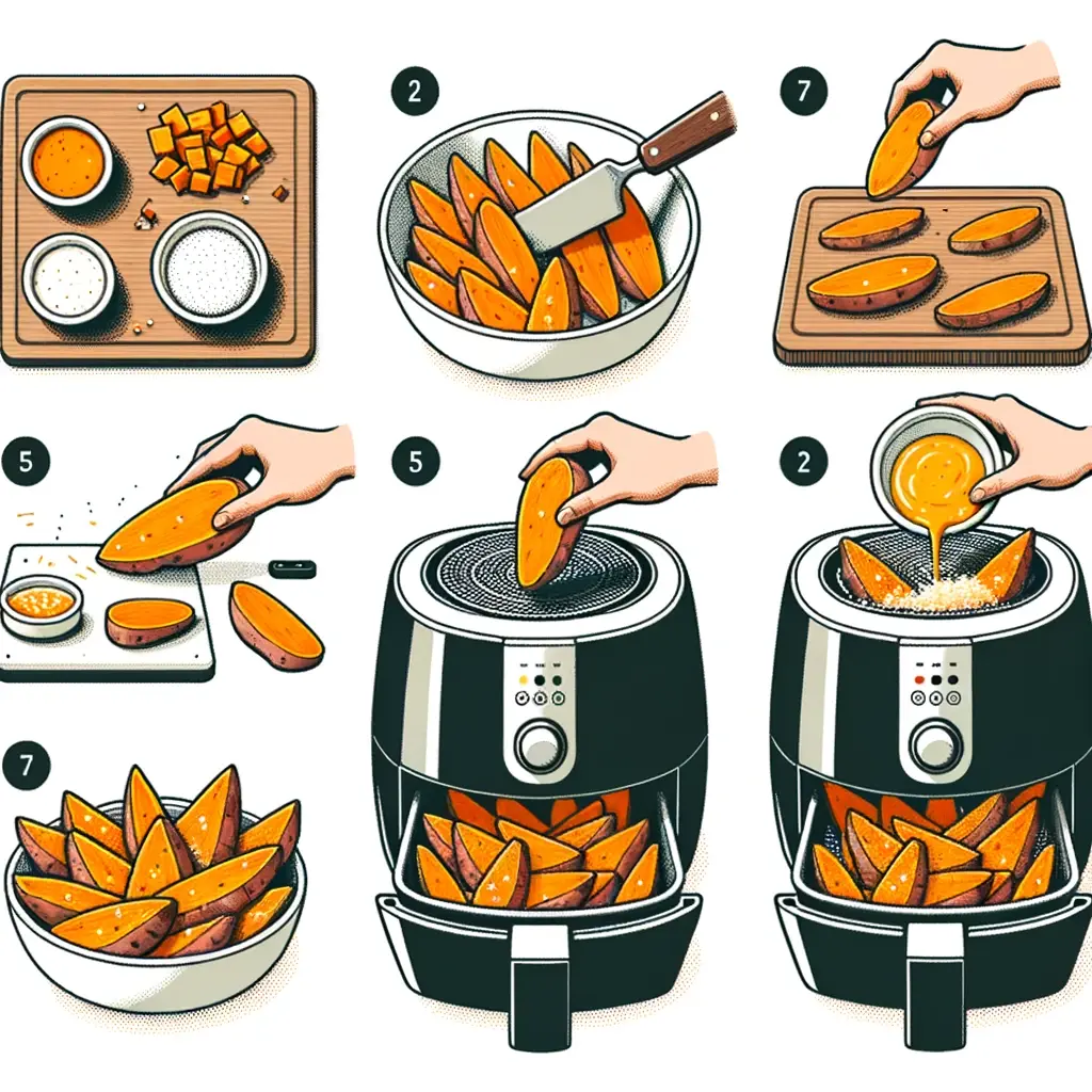 How to Make Parmesan Sweet Potatoes in Air Fryer
