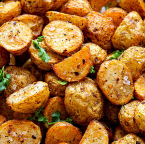 Zesty Lemon and Herb Air Fried Potatoes