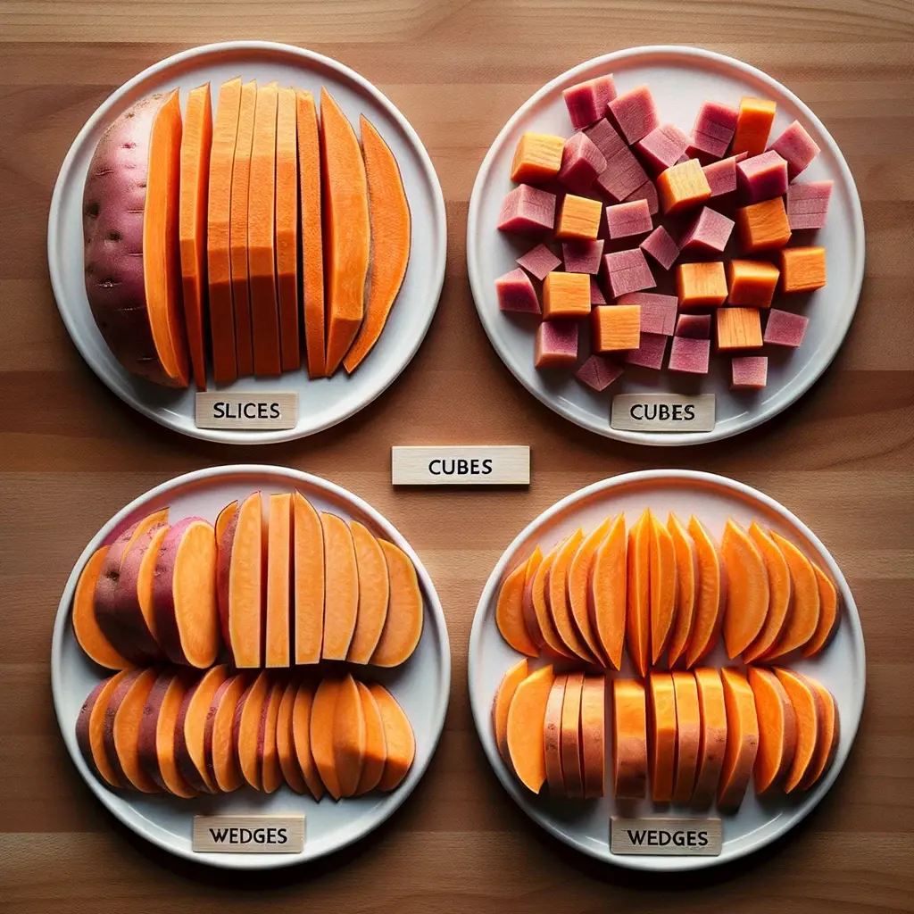 Three Ways to Cut Sweet Potatoes